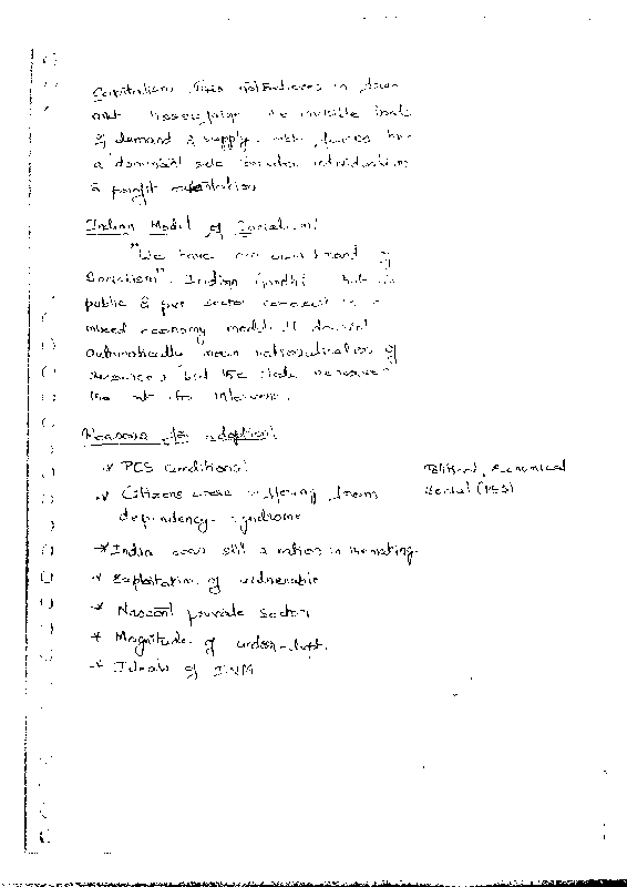 Public Administration Handwritten Notes sample page 1