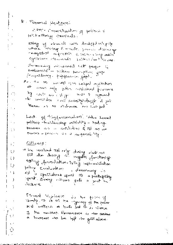 Public Administration Handwritten Notes sample page 3