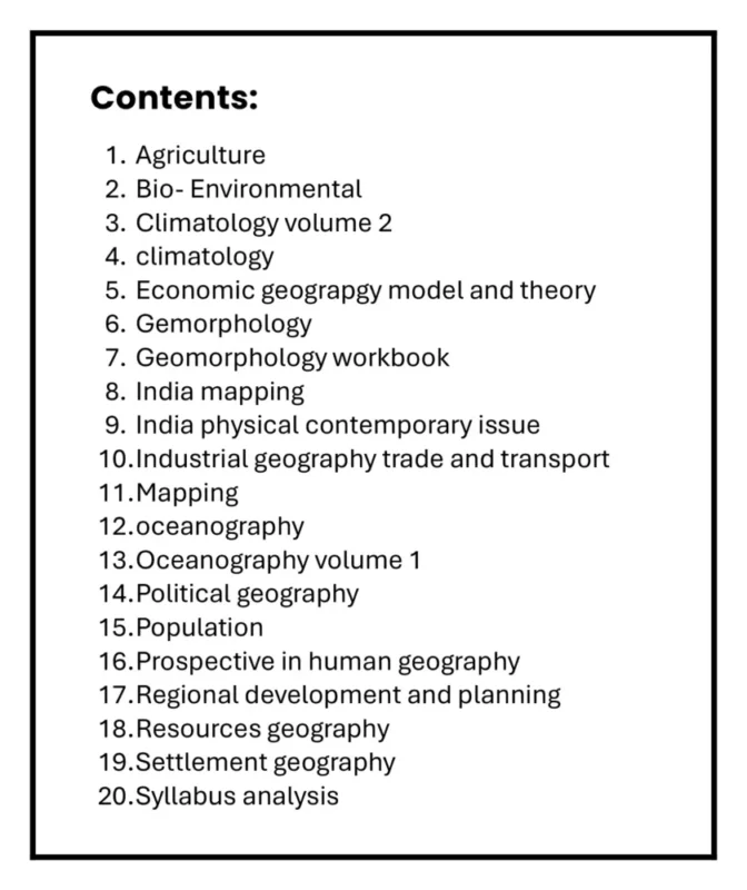 Geography Notes in Hindi sample page 1