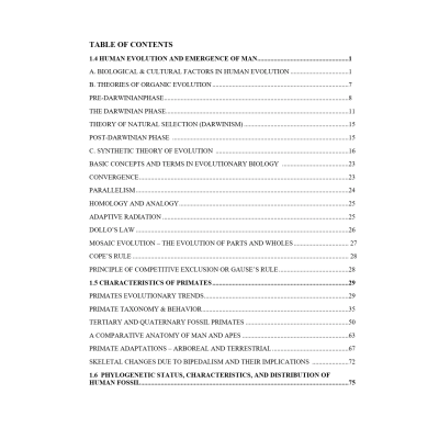 Brain Tree Anthropology Notes S4