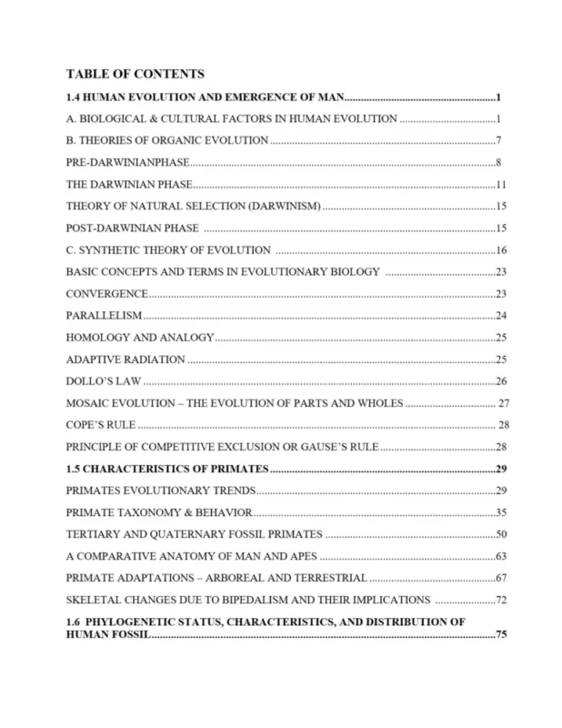 Brain Tree Anthropology Notes S4
