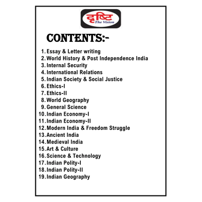 Drishti IAS Notes 2025-26 English GS printed booklets