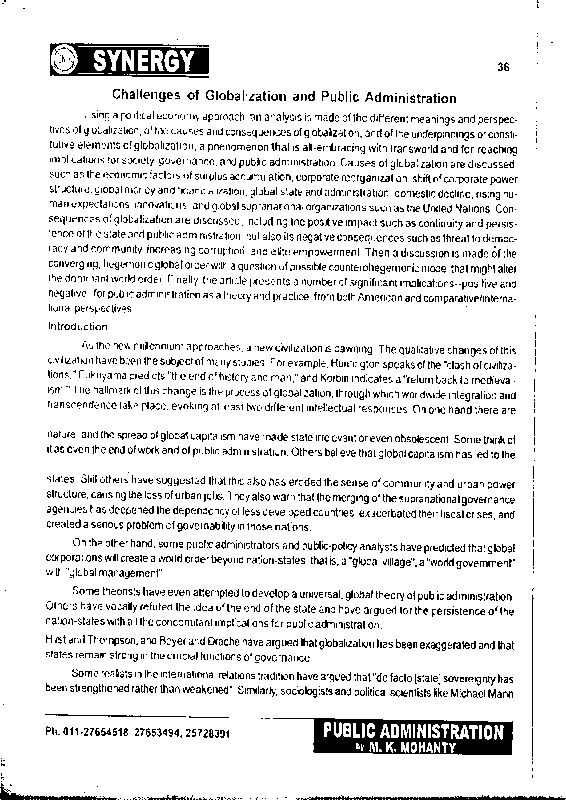 Public Administration Notes sample page 3