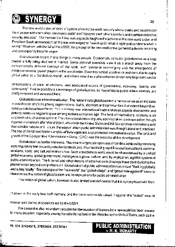Public Administration Notes sample page 2