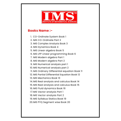 IMS Maths Notes 2025 English Medium printed booklets