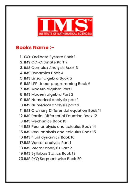 IMS Maths Optional Notes sample page 1