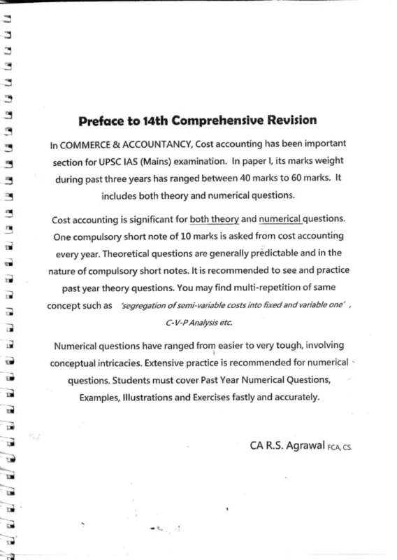 Commerce and Accountancy Optional Notes sample page 1