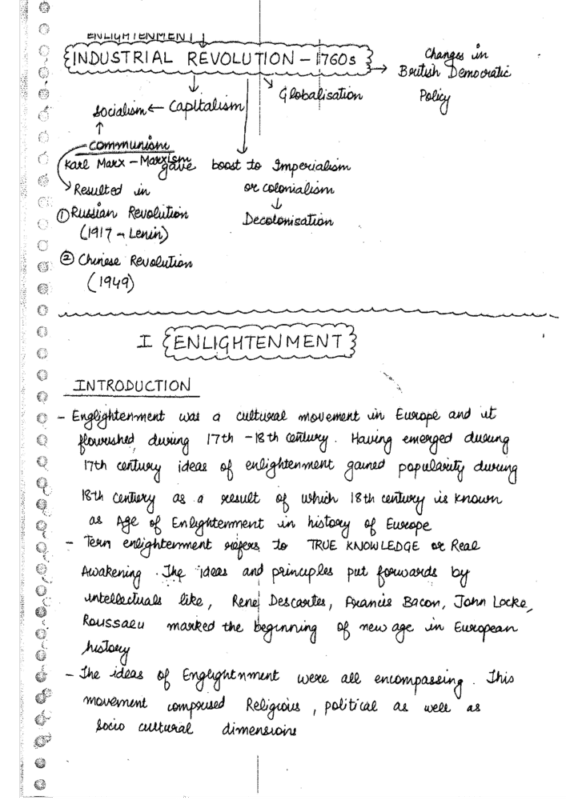 S Baliyan History Handwritten Notes sample page 3