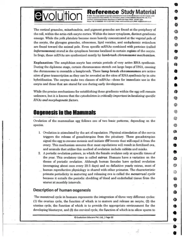 Zoology Optional Notes sample page 2