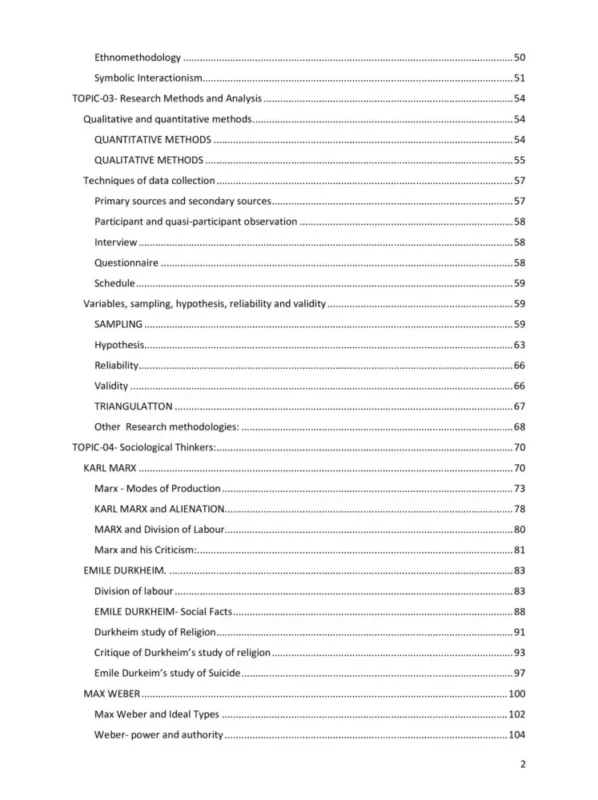 Tusharanshu Sociology Notes sample page 2