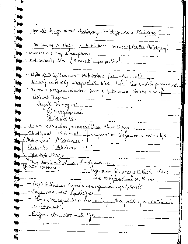 Upendra Sociology Notes sample page 1
