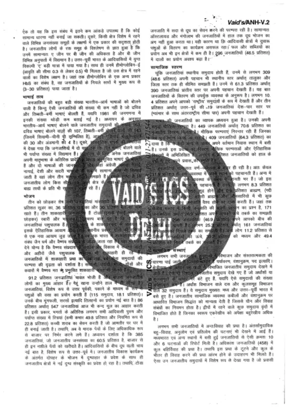 Vaid ICS Anthropology in Hindi Notes S2