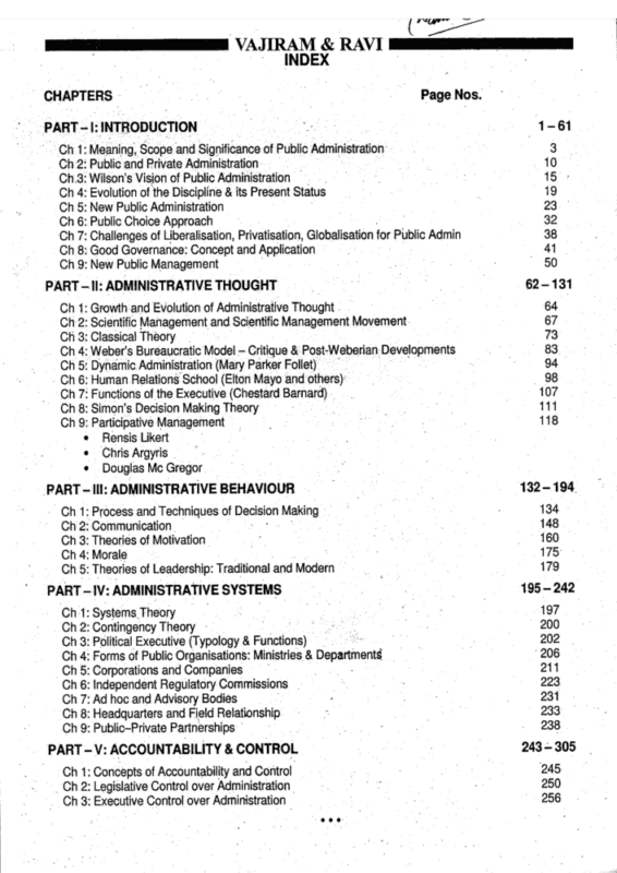 Public Administration Optional sample page 2