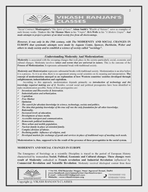 Sociology Notes for UPSC sample page 1