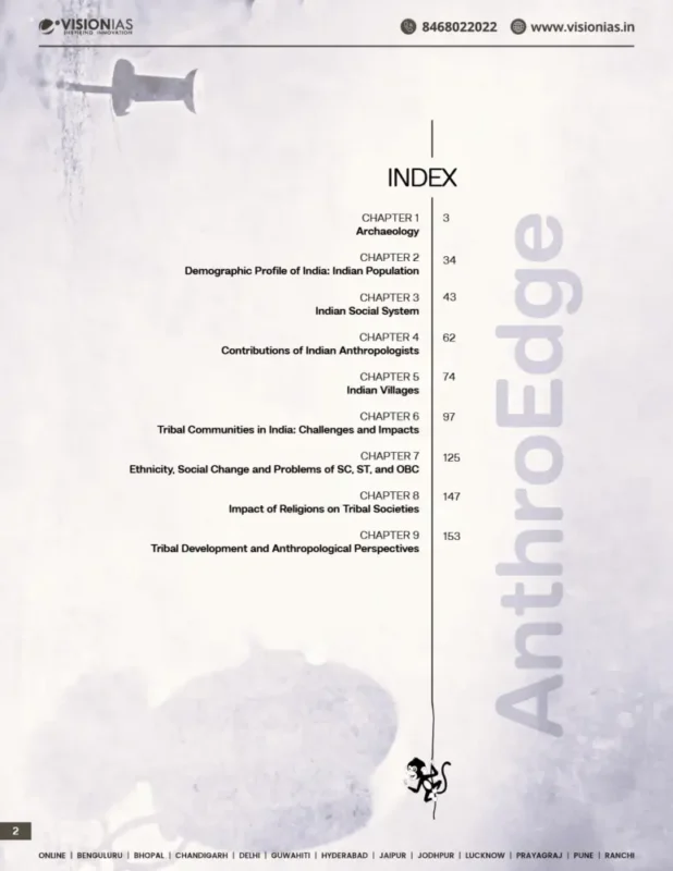 Vision IAS Anthropology Notes sample page 1