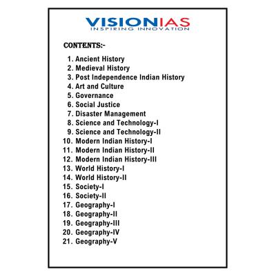 Vision IAS English Study Material 2025-2026 printed booklets
