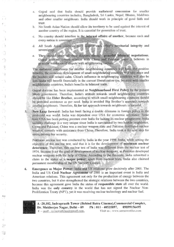 Political Science Notes in English sample page 3