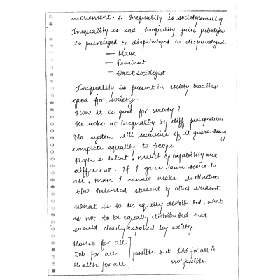 Mahapatra Sir Sociology Handwritten Notes - Sample 2