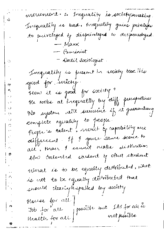 Sociology Handwritten Notes sample page 4