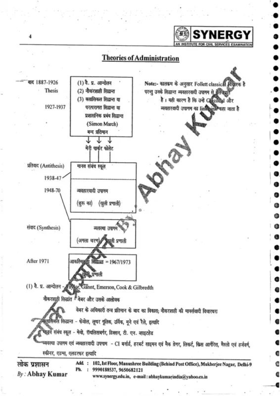 Abhay Kumar Public Admin Notes S4