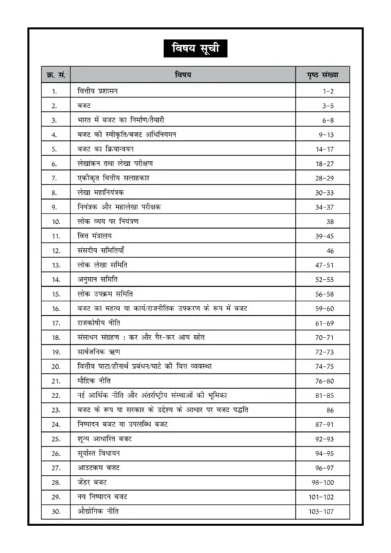 Public Administration Optional Notes sample page 1