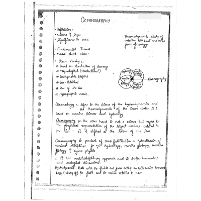 Alok Ranjan Geography Handwritten Notes S2