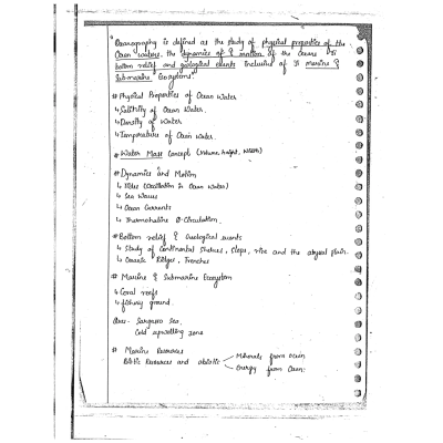 Alok Ranjan Geography Handwritten Notes S3