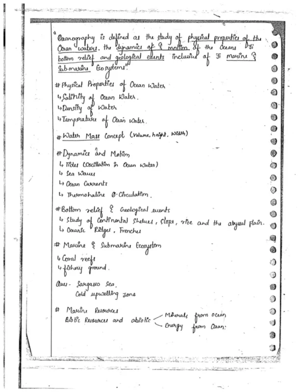 Geography Optional Book sample page 3