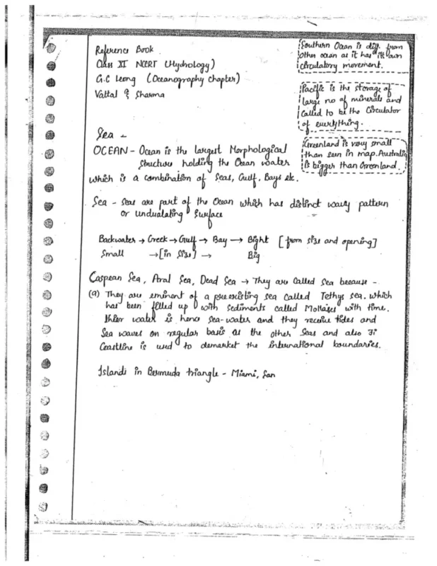Geography Optional Book sample page 4