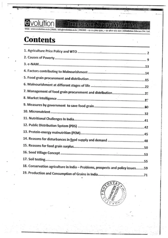 Agriculture Optional Notes sample page 4