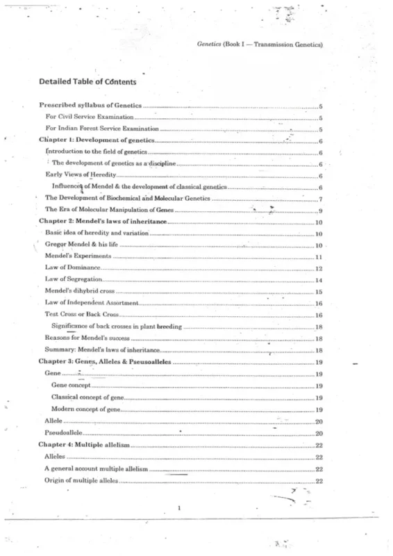 Botany Optional Notes sample page 2