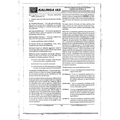 Kalinga IAS Economics Notes S3