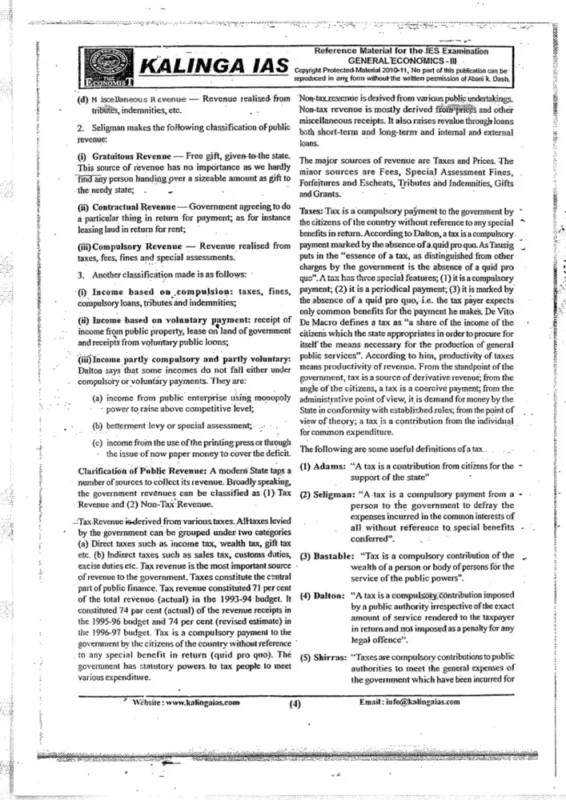 Economics Notes for UPSC sample page 1