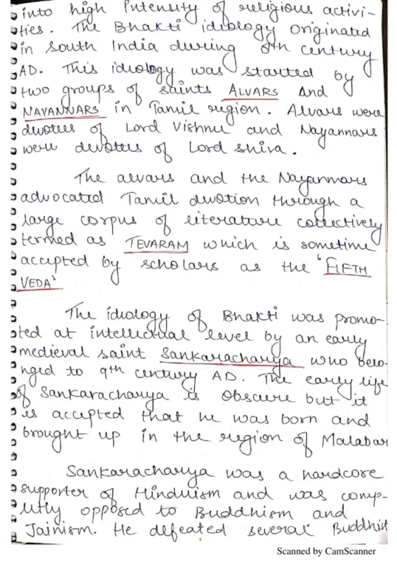 History Notes for UPSC sample page 1