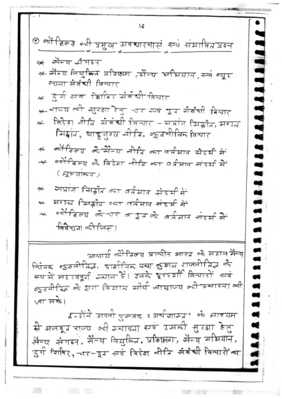 Defence Optional Notes sample page 1