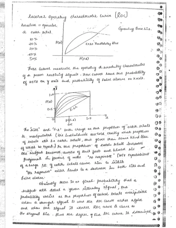 Psychology Handwritten Notes sample page 4