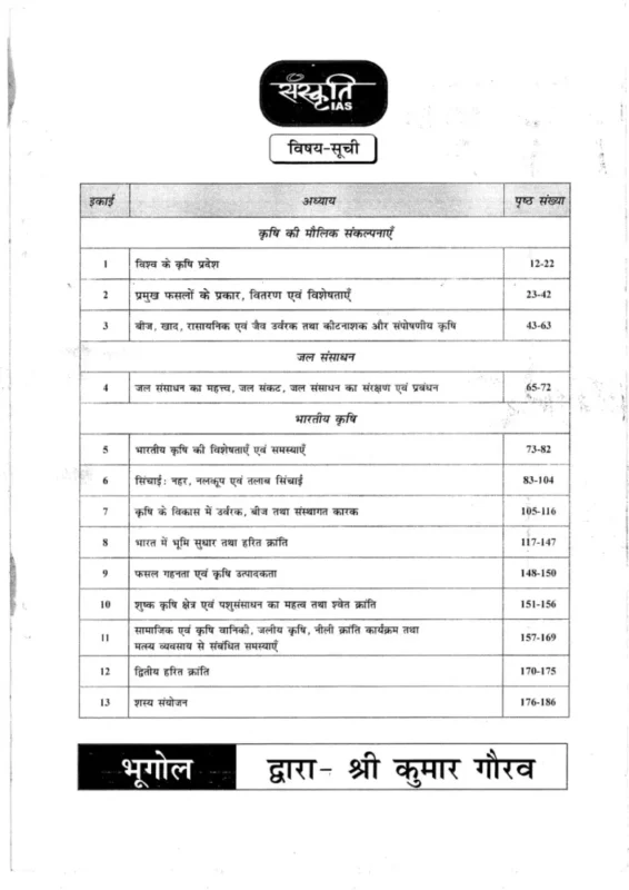 UPSC Geography Optional Notes sample page 4