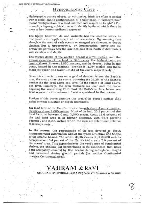 Vajiram Geography Notes sample page 1