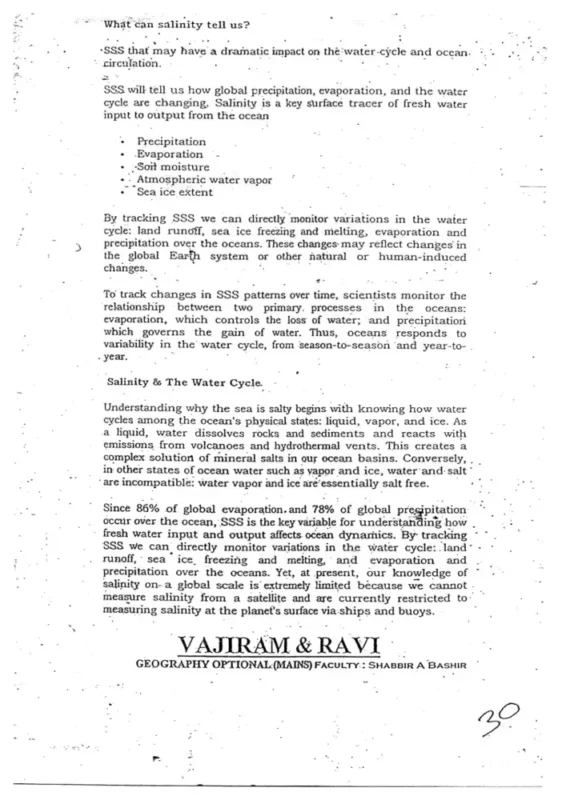 Vajiram Geography Notes sample page 3