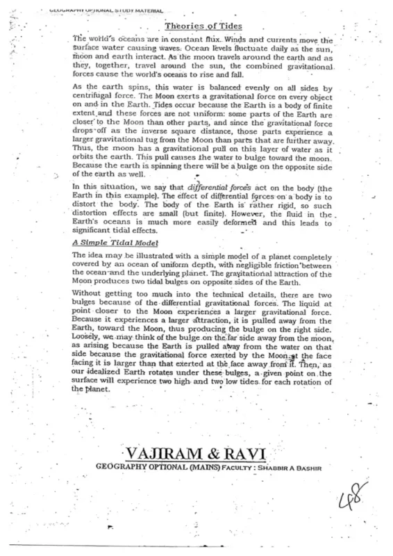 Vajiram Geography Notes sample page 5