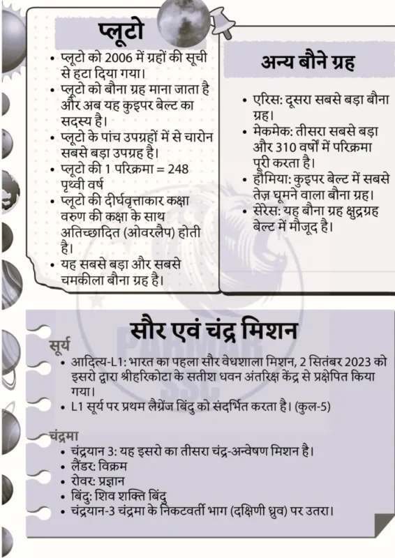 SSC Geography Notes in Hindi sample page 1
