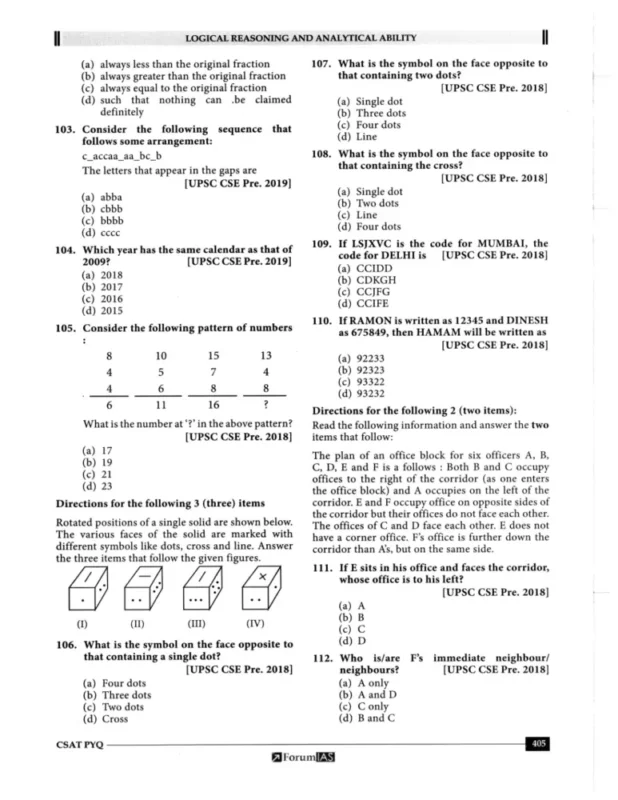 UPSC Prelims PYQ sample page 2