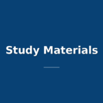 Study Materials