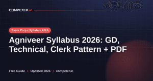 Agniveer Syllabus 2026: GD, Technical, Clerk Pattern + PDF