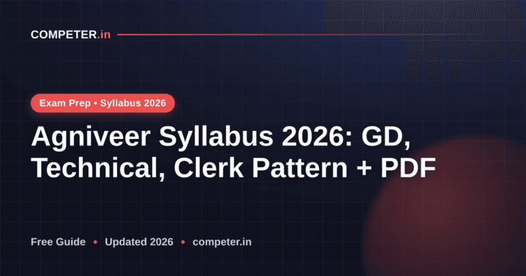 Agniveer Syllabus 2026: GD, Technical, Clerk Pattern + PDF