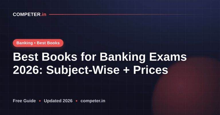 Best Books for Banking Exams 2026: Subject-Wise + Prices