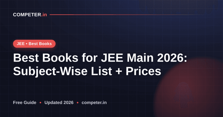 Best Books for JEE Main 2026: Subject-Wise List + Prices