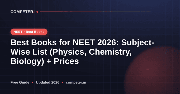 Best Books for NEET 2026: Subject-Wise List (Physics, Chemistry, Biology) + Prices