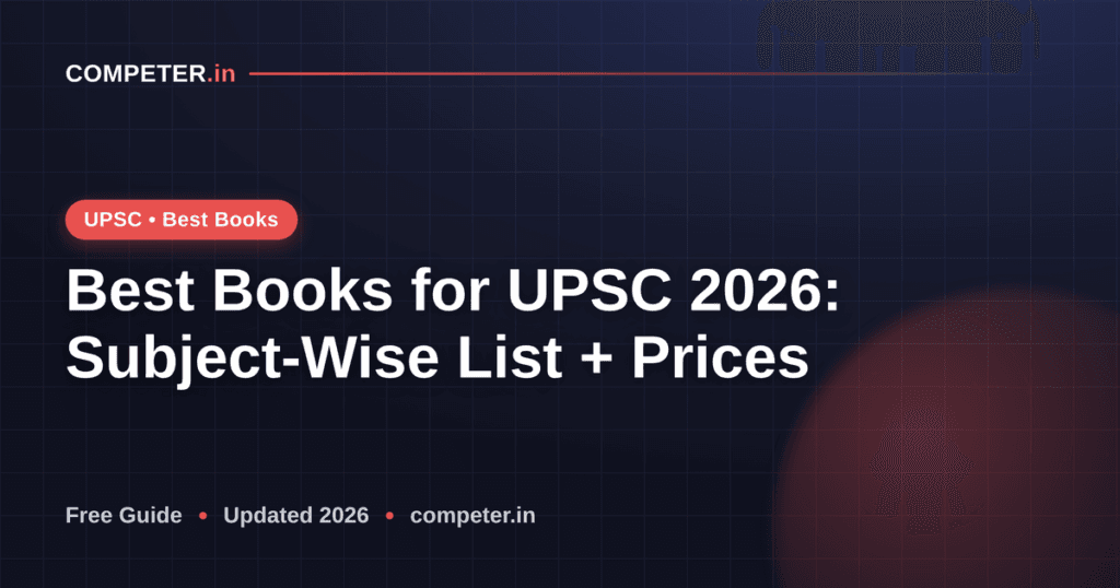 Best Books for UPSC 2026: Subject-Wise List + Prices