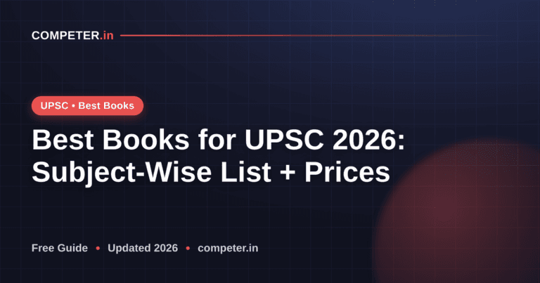 Best Books for UPSC 2026: Subject-Wise List + Prices